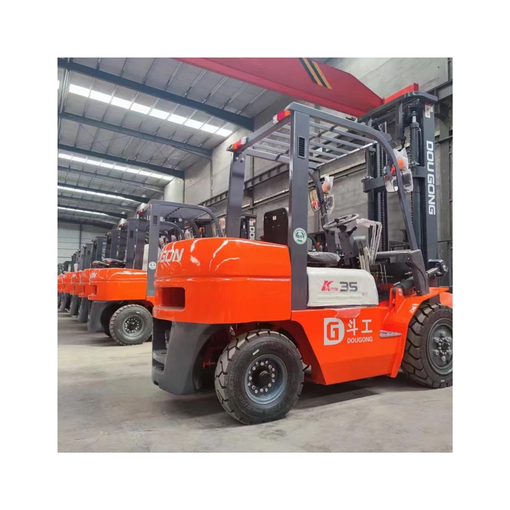 China design wholesale electric four wheel vehicle all terrain type lift height diesel forklift truck