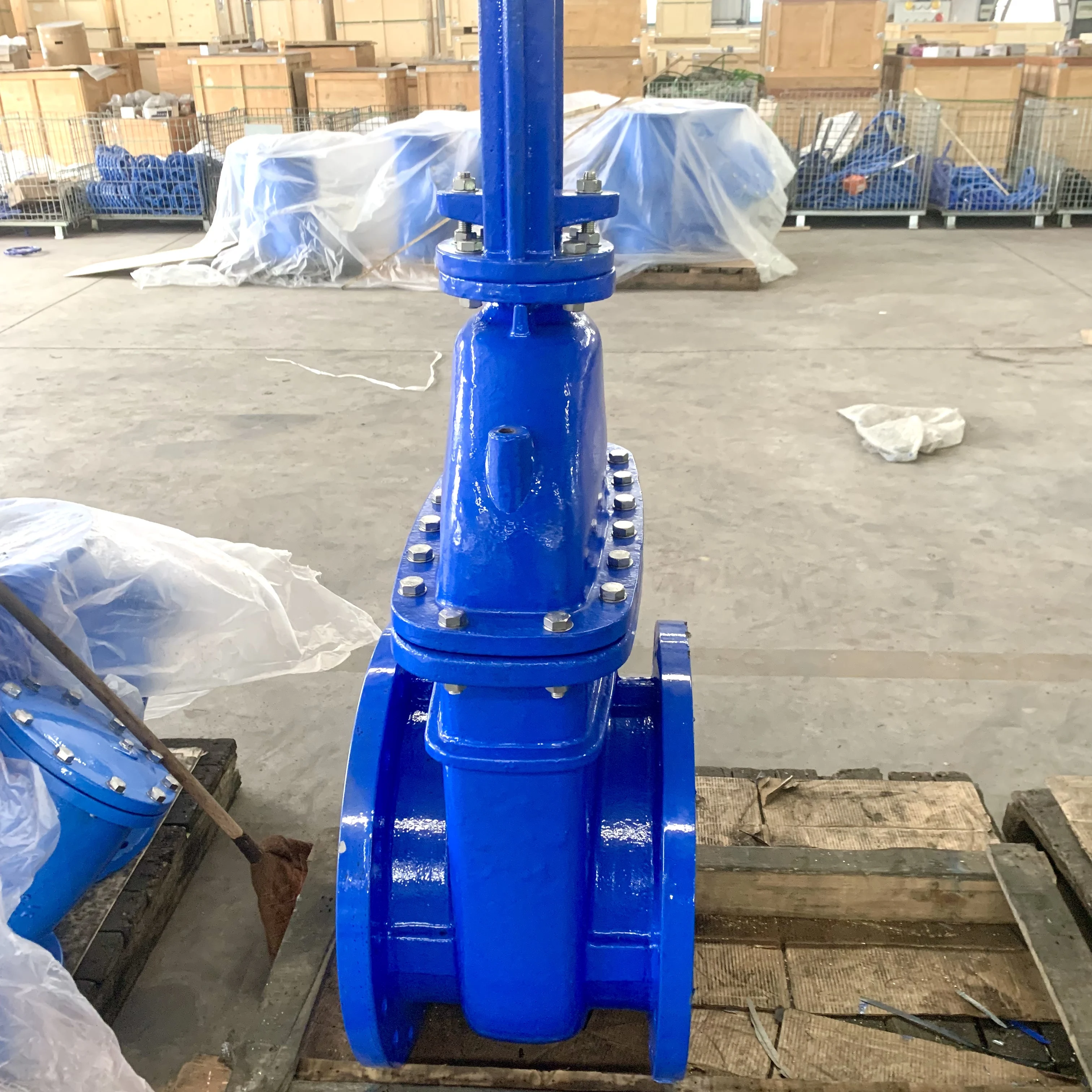 DIEN 1171N3352 Resilient Seated Gate Valve Big Size DN350-DN800 Manual Hydraulic Pneumatic Water High Temperature General Oil