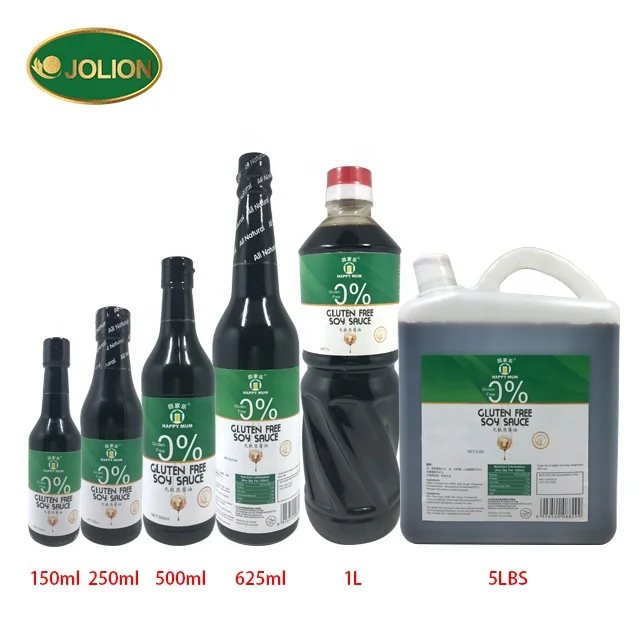 
625ml Glass Bottle Nature Brewed Chinese Food EU Light Soy Sauce Concentrate 