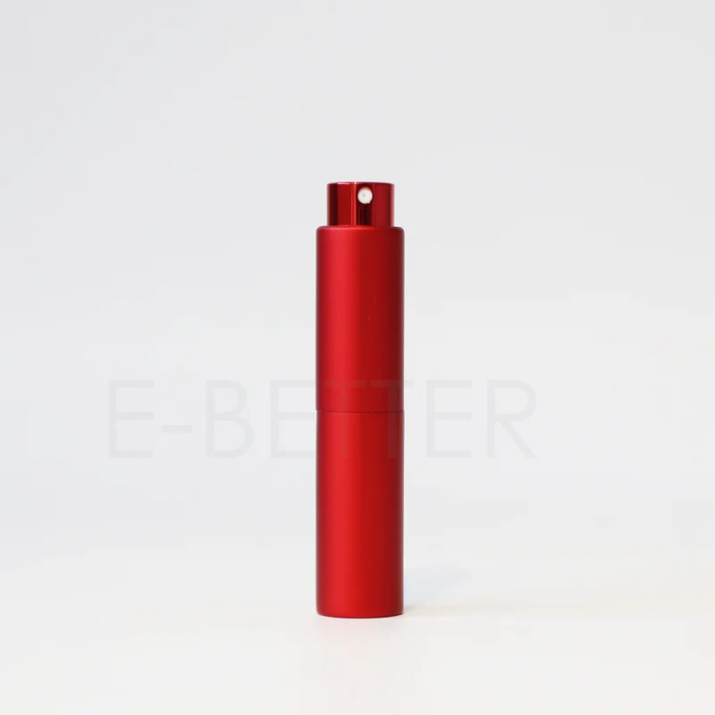 Hot Sale Free Sample 8ml 10ml Cosmetics Mini Portable Size Aluminum Empty Twist Up Refillable Spray Metal Bottle Perfume Bottle