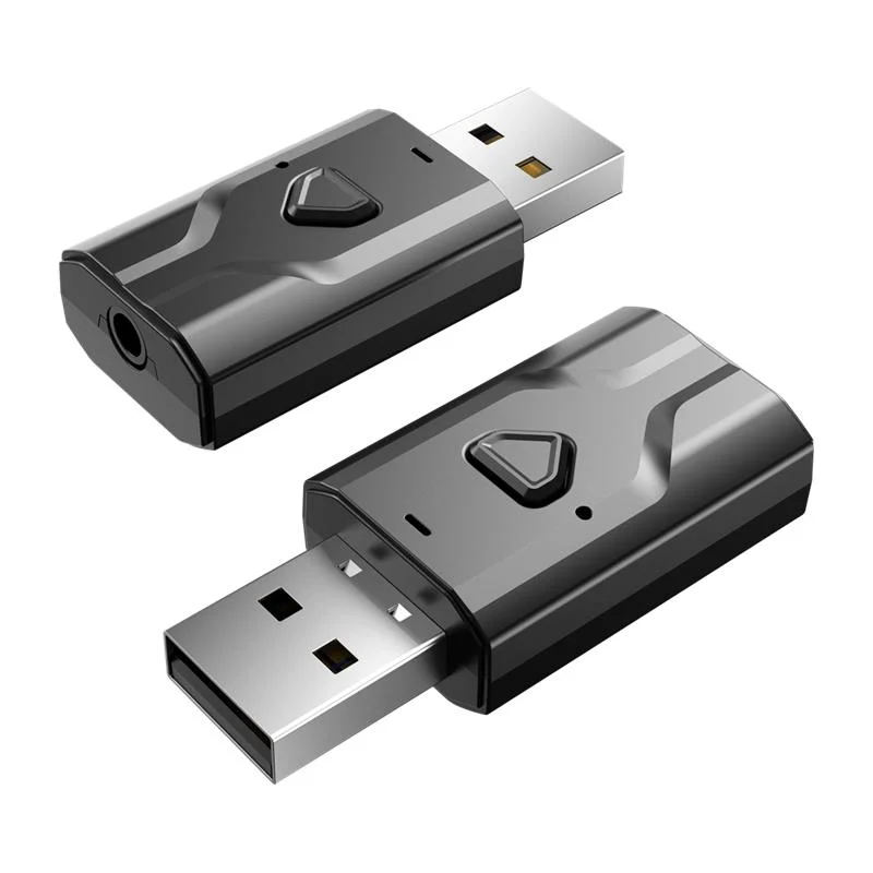 Адаптер Blue-tooth 5 1 USB аудио двойной выход беспроводной приемник передатчик разъем 3 мм адаптер AUX для ТВ