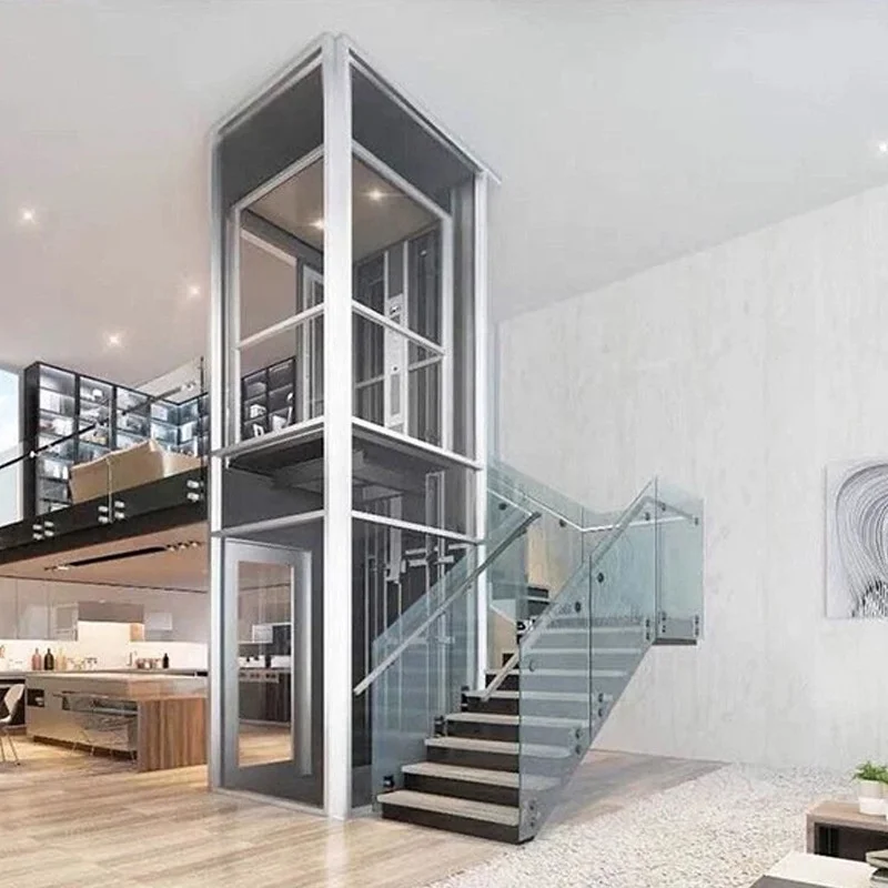 Modern Passenger Elevator for Residential & Hotel Use Safe with Private AC & Hydraulic Drives Floors 2-5 for Villas