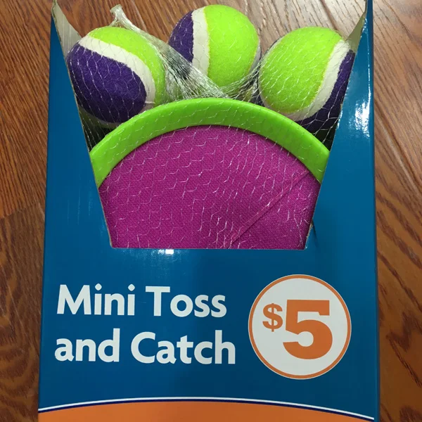 Toss and Catch Ball Game 2 Disc Paddles, 1 Balls - PVC Carry Bag with Stunning Packaging Catch Paddle