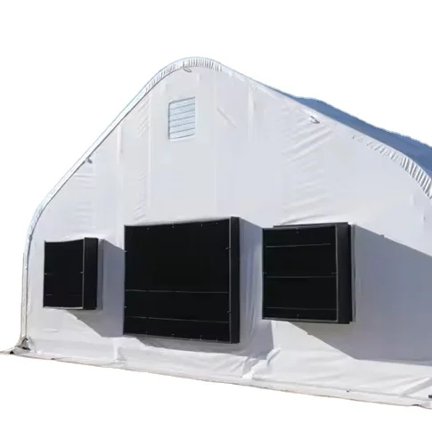 Commercial Single-Span Plastic Film Tunnel Automated Light Deprivation Greenhouse Blackout Shading Irrigation Hydroponics