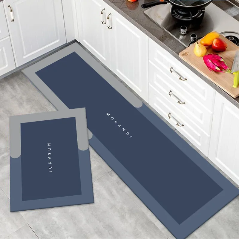 Diatom Kitchen Soft Floor Mats rugs Absorbent Pads Dirt-resistant Non-slip Easy to Clean Long Carpets Rubber Mat