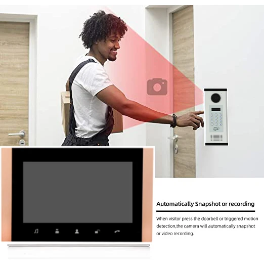 4.3 inch Building Access Control System Multi Apartment video door phone smart building video ring doorbell IP intercom system