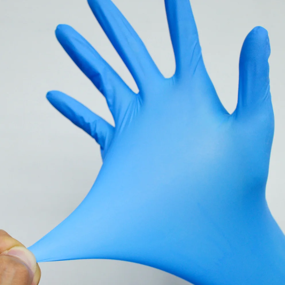Manufacturer Powder-Free Nitrile Disposable Gloves Food Safe Dish Restaurant Powder Free Nitrile Hand Gloves