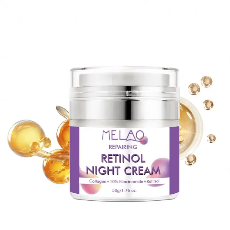OEM/ODM MELAO Retinol Face Moisturizer Cream, Rapid Wrinkle Repair Anti-Wrinkle Night Moisturiser Retinol Whitening Cream
