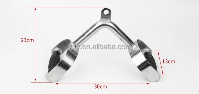 LAT Pull Down Bars Cable Machine Attachment V handle bar with rotation v-shaped bar