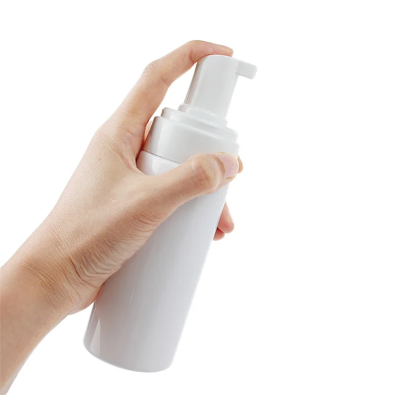 100ml 120ml 150ml 200ml PET Clear Facial Cleanser Foaming Pump Bottle Refillable Plastic Liquid Hand Soap Mousse Bottle