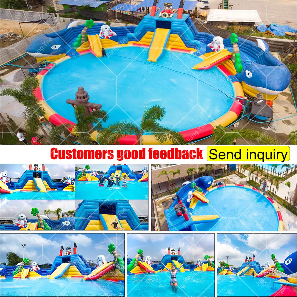 Summer Hot Sale Water Playground Fun Manufacturer Inflatable Water Park For Adults