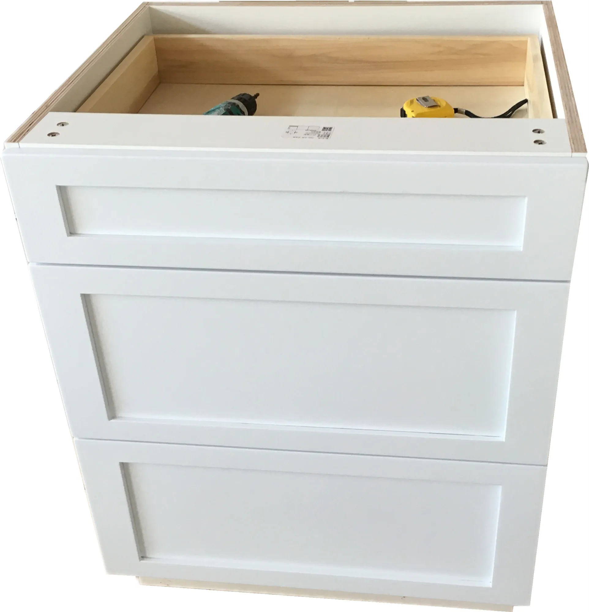 American style RTA cabinetry white shaker door wood kitchen cabinets in USA