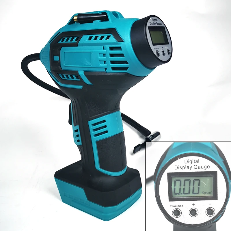 Mini Rechargeable Air Pump Tire Inflator Portable Cordless Compressor Digital Car Tyre Pump for Car Bicycle makita battery