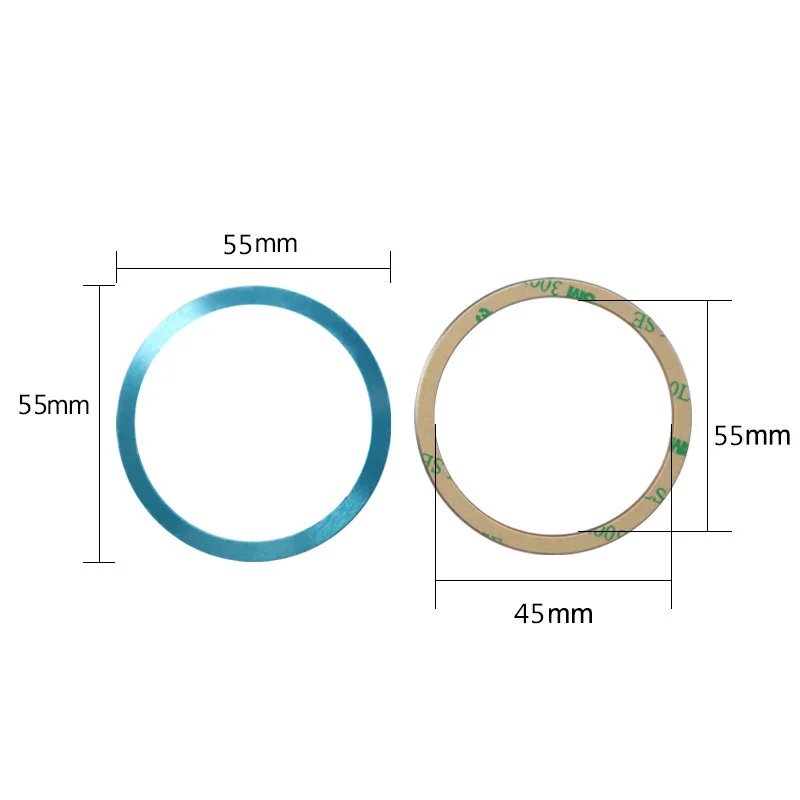 Магнитные беспроводные зарядные клеящиеся металлические кольца с 3M наклейкой для зарядного устройства Magsafe