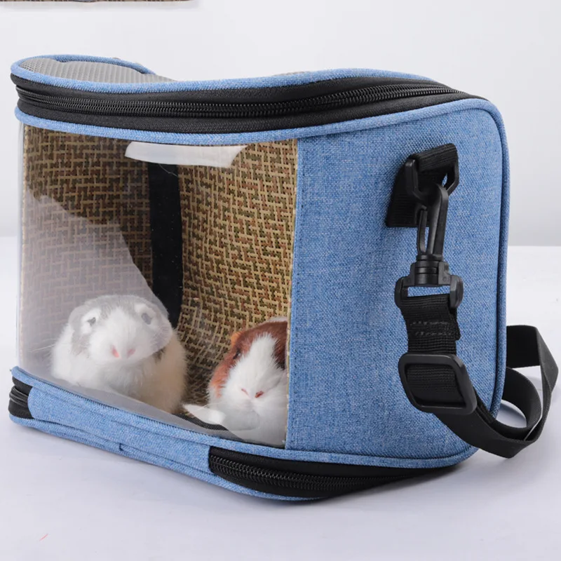 ROBBEN Travel Guinea Pig Carrier Bag Small Animals Chinchilla Squirrel Bunny Breathable Hamster Carrier Bag