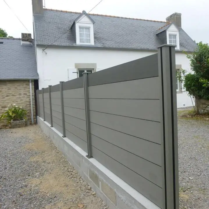 Eco Friendly Feature and WPC Frame Material bamboo plastic composite garden fencing