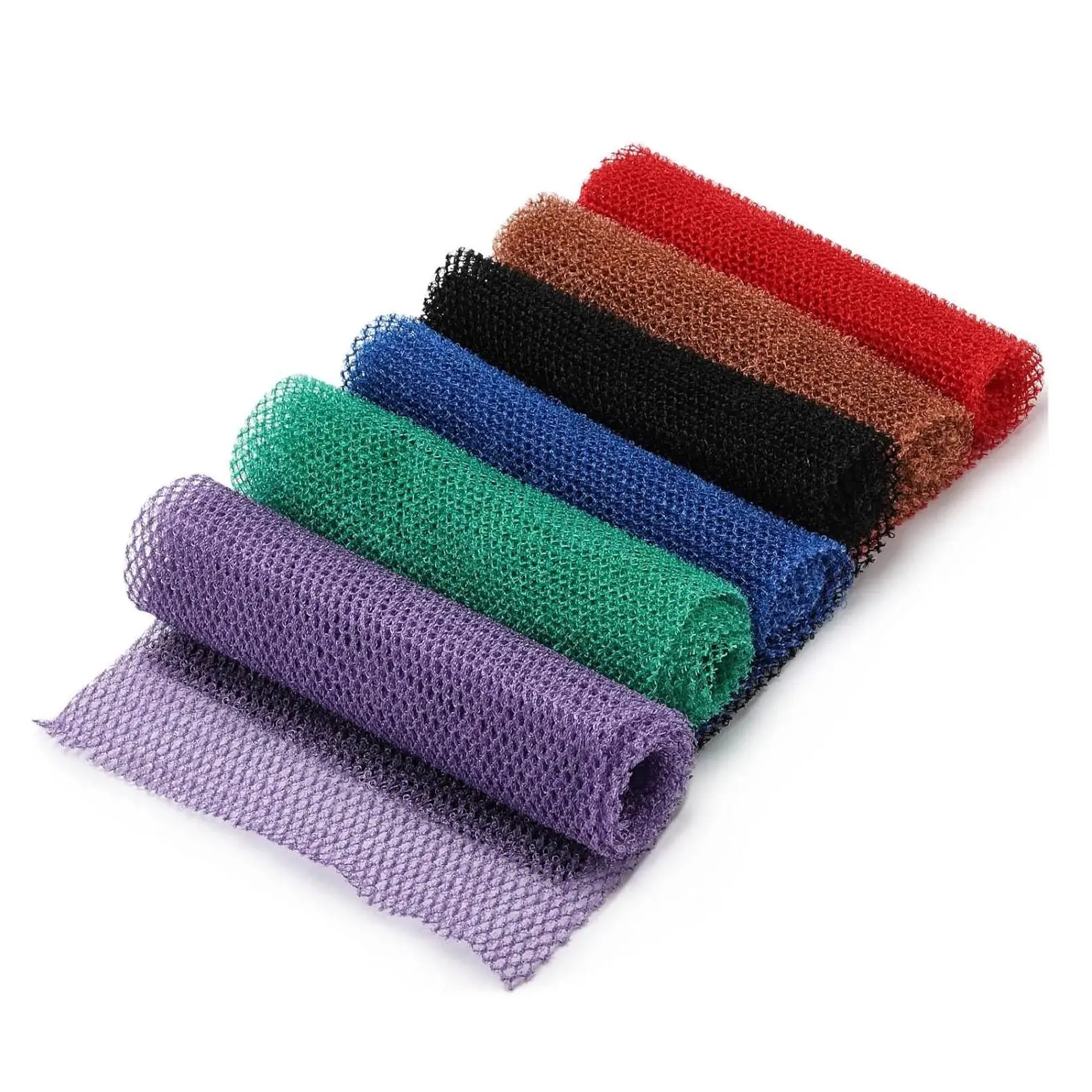 Factory Direct 30X80CM Nylon African Net Sponge African Exfoliating Net Long African Sponge Net for Skin Smoother