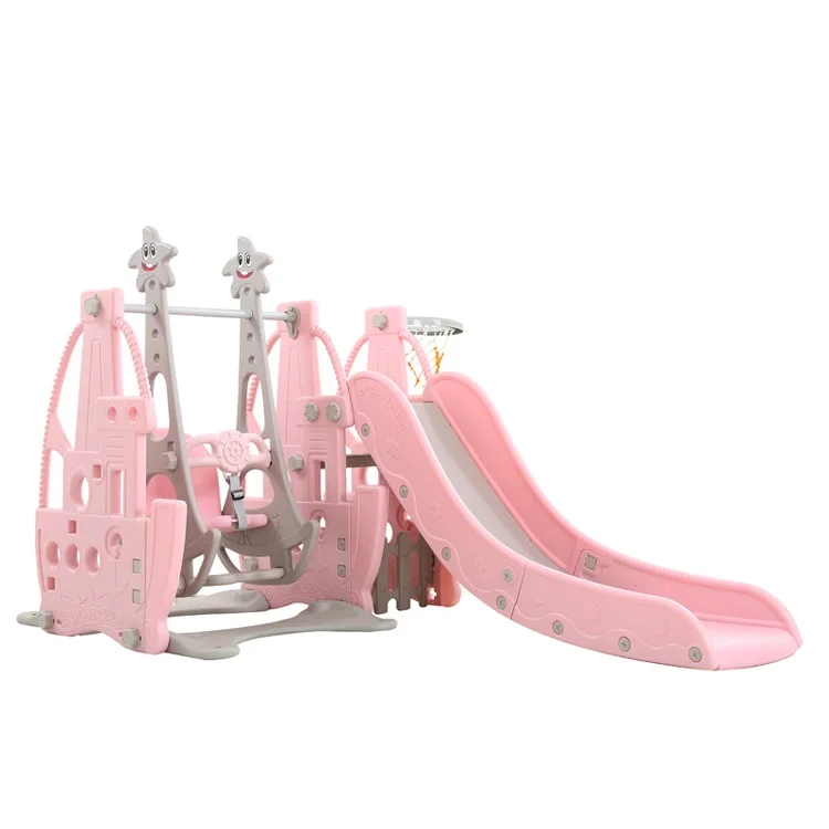 
Hot Selling indoor slides baby swings set playground baby indoor slide with swing set 