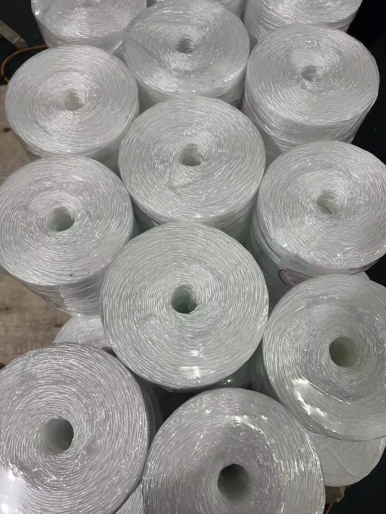 pp twisted plastic agricultural baler twine  string yarn white rope tomato twine