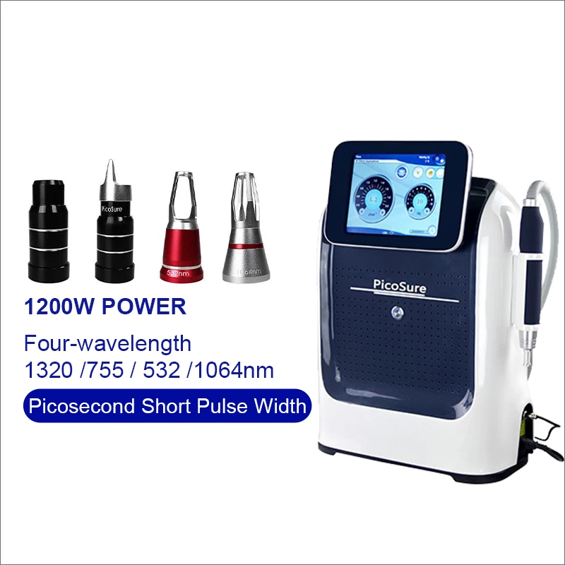 4 Wavelengths picosecond nd yag laser 755 nm eyebrow Picosecond Tattoo Removal Machine