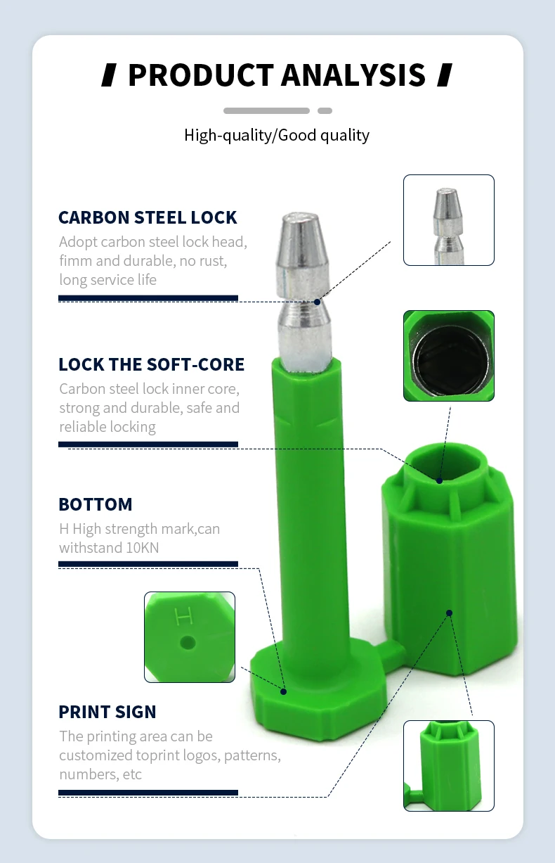 OY-BS109 High security heavy duty anti tamper proof container lock bolt seal