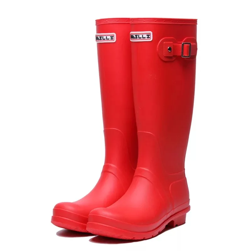 2022 fashion woman knee high pvc wellington boots thigh high boots women rain boots