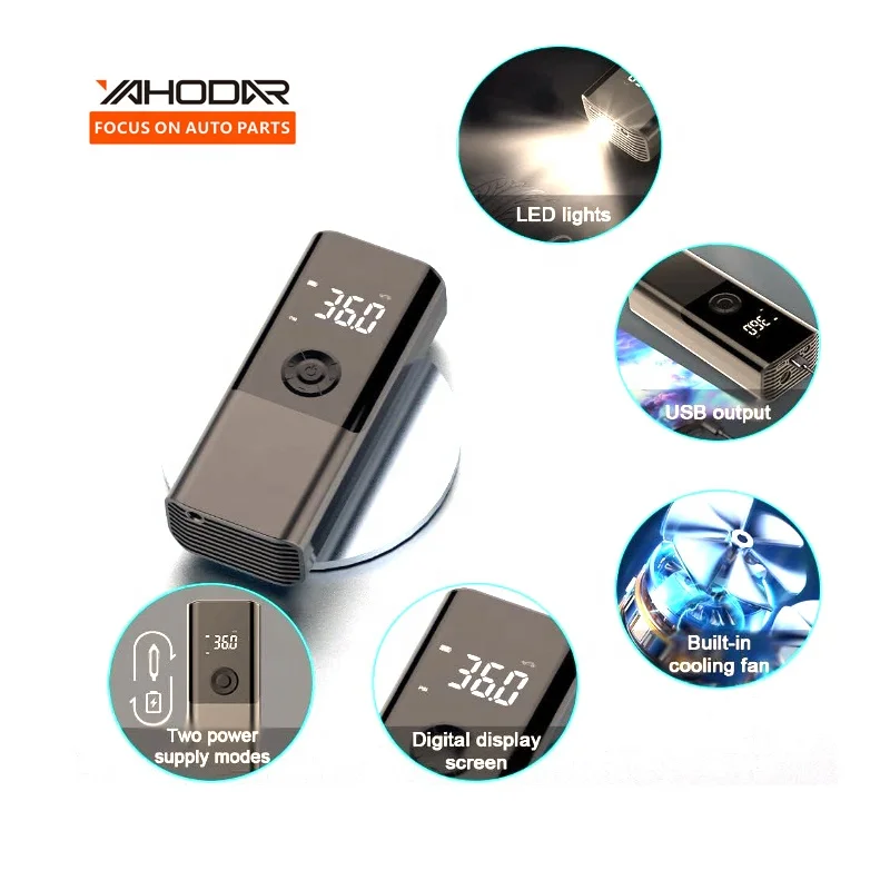 Portable Mini Wireless Air Inflator Compressor For Cars Motorcycles 150 PSI Handle Air Pump