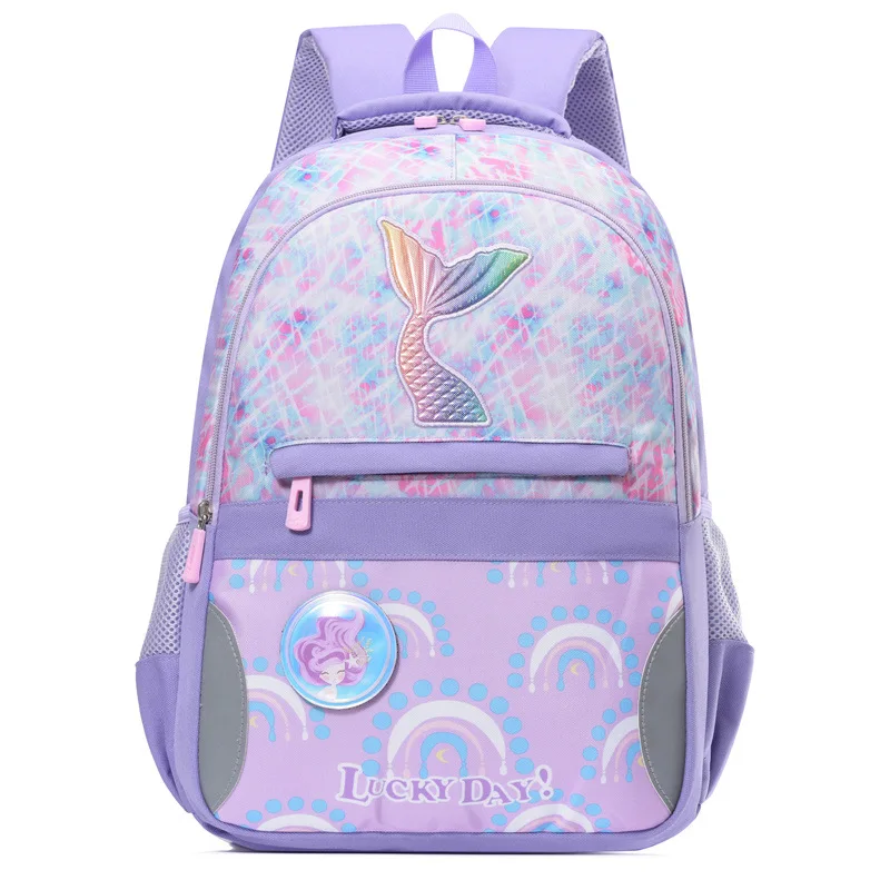 Fashionable Waterproof Mermaid Cartoon School Bag for Girls