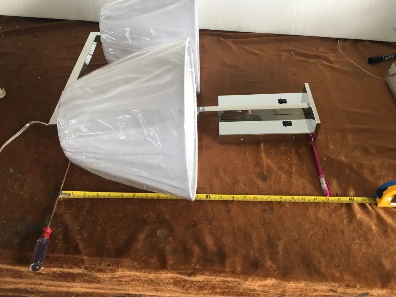 hot UL ETL US Hotel and home Bedroom Wall Mounted light headboard sconce wall lamp with power outlet