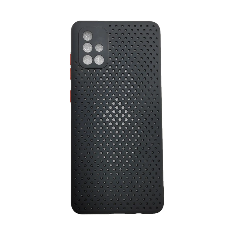 For Samsung Galaxy A21s A11 Case Cooling Mesh Ultra Slim Heat Dissipation Silicone TPU Cell Phone Case for A51 A71 M30s  M21
