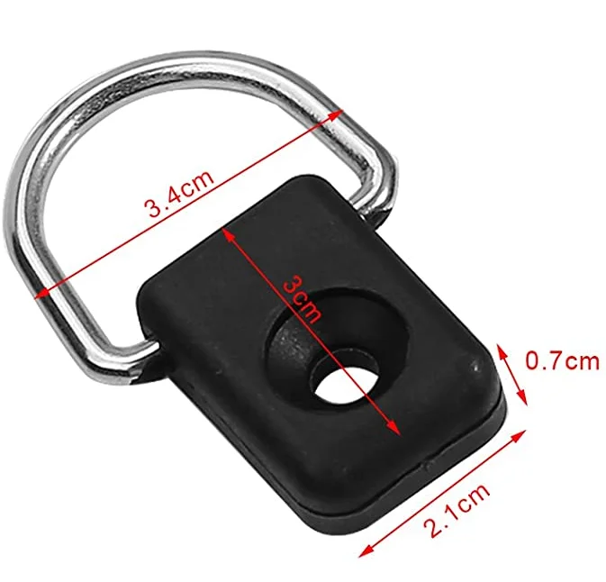Kayak D Ring without Screw Safety Screw Rings Deck Loop Mounting Tie Down Kit Quality Durable Canoe Boat Fishing Sailing