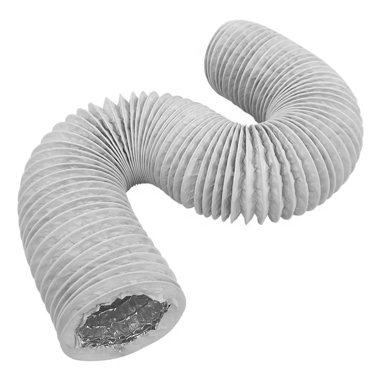 Pvc White Flexible Vent Hose Exhaust Air Conditioner Ducting pvc aluminum composite duct