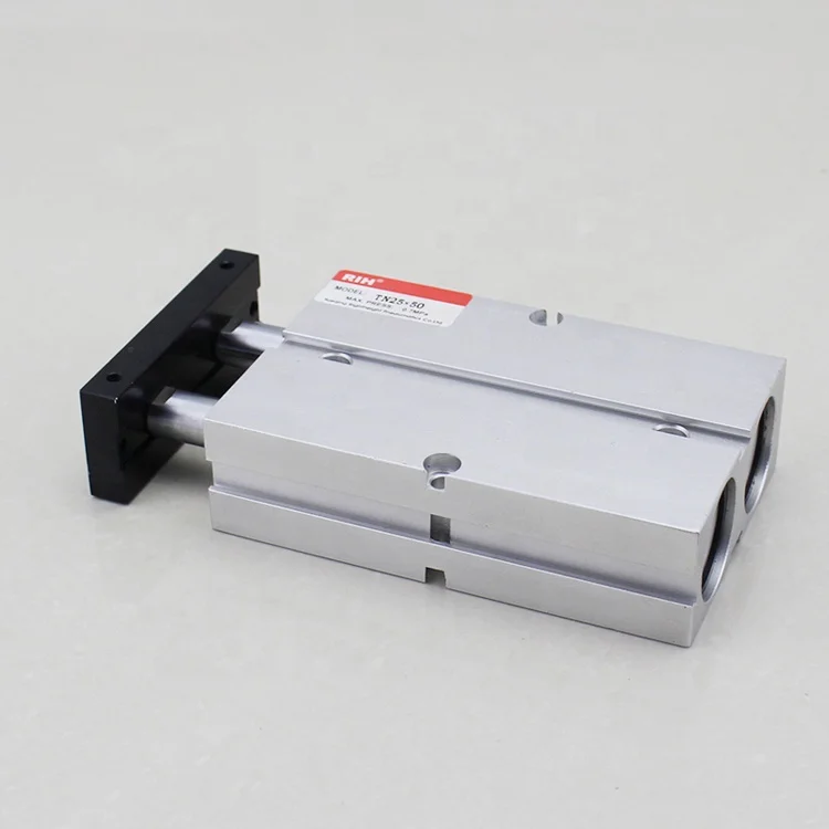 Стандартный двойной поршневой направляющий тип, маленький воздушный цилиндр из алюминиевого сплава, двойной стержень, двойной стержень, пневматический цилиндр двойного действия