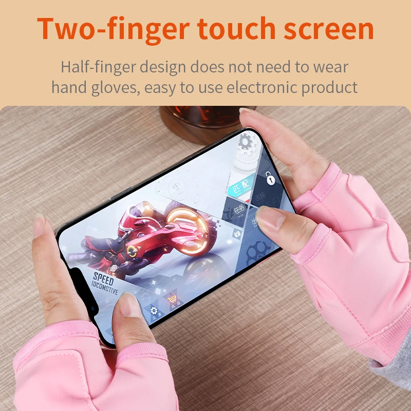 3 Temperature Modes Electric Heated Gloves Women for Hiking Fishing Camping Hunting Skiing Rechargeable Winter Gloves Black