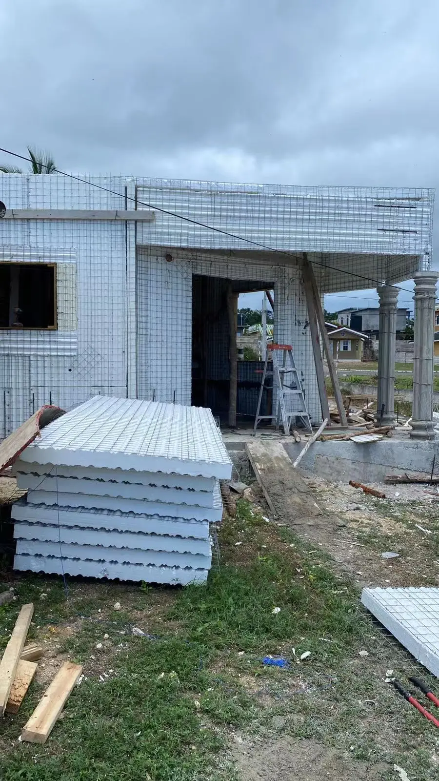 3D environmentally friendly EPS foam wire mesh foam wallboard