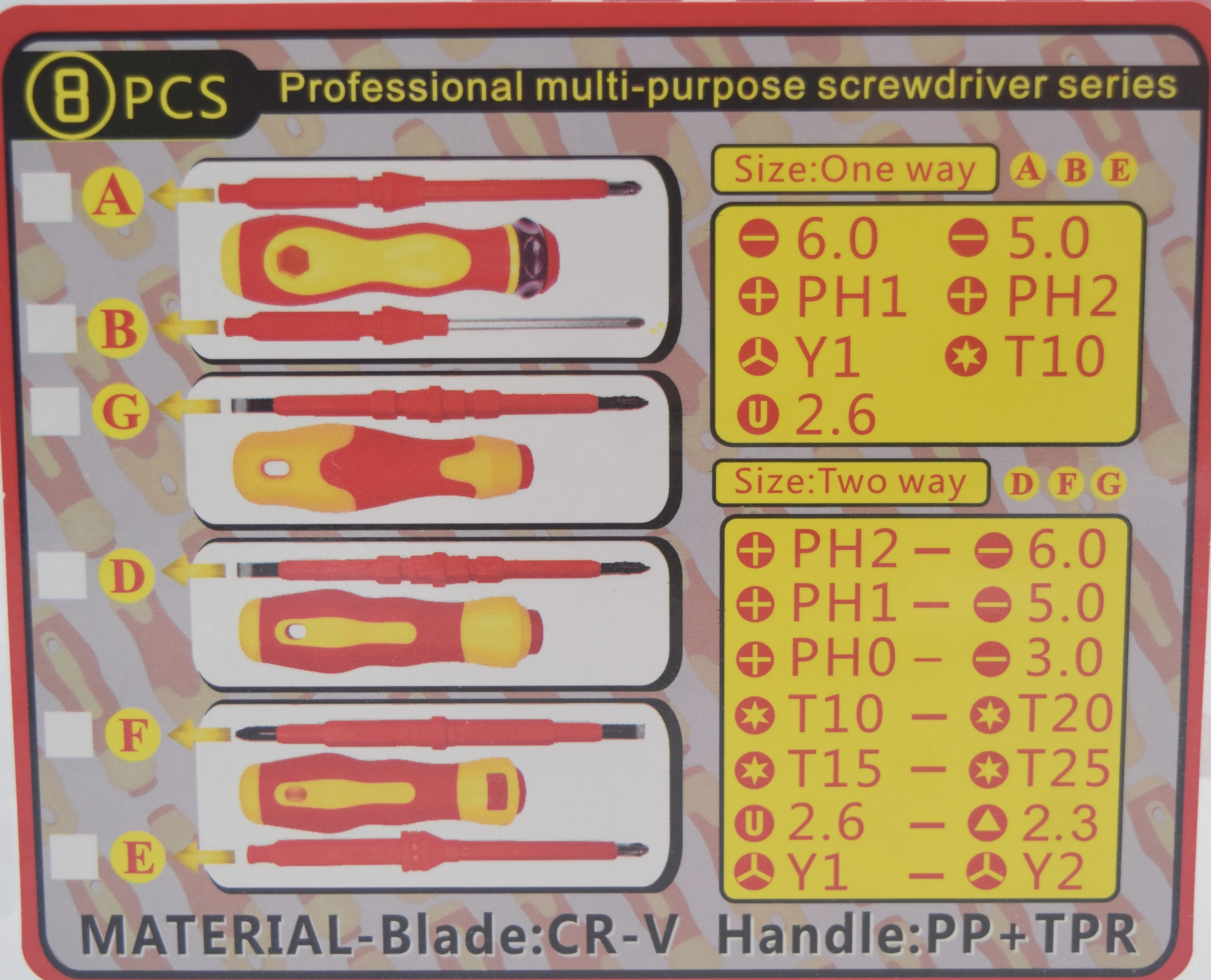 7 IN 1 Electrician Tools professional repair tools kit screwdriver set