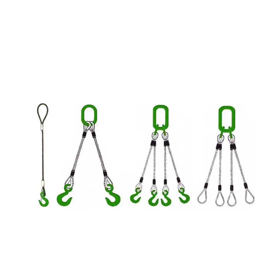 Heavy Duty 1leg 2leg 3leg 4leg Steel WIre Rope Sling for Lifting
