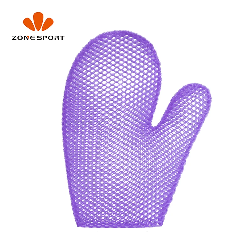 Оптовая продажа отшелушивающие перчатки для очищения кожи материал ТПУ варежка душа с сотовой