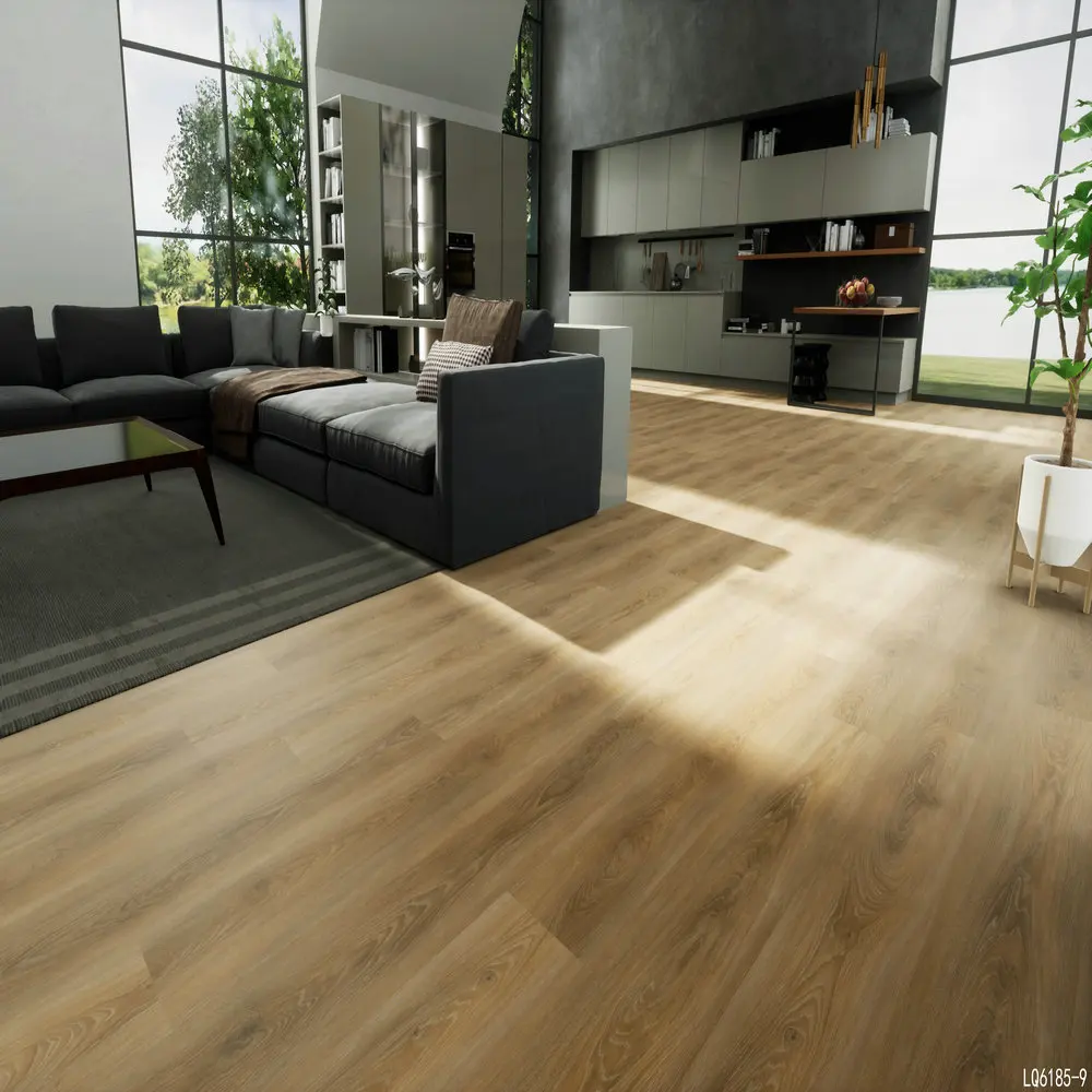 Soundproof Waterproof Click Lock Rigid Core Plastic pvc spc flooring vinyl click floor vinyl piso manufacturer