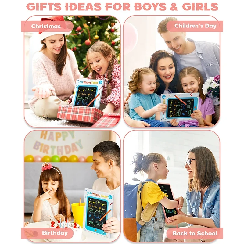 Colorful Screen Electronic Magic Board Magic Board Digital Slate For Children Lcd Writing Tablet 8.5 10 inch