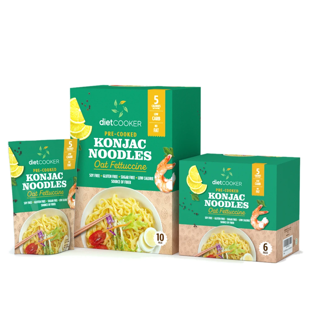 Диетическая плита из овса, феттучине, премиум-класса, ширатаки, свежий коньяк, лапша, Тонкая паста, Кето и веганская, низкокалорийная паста