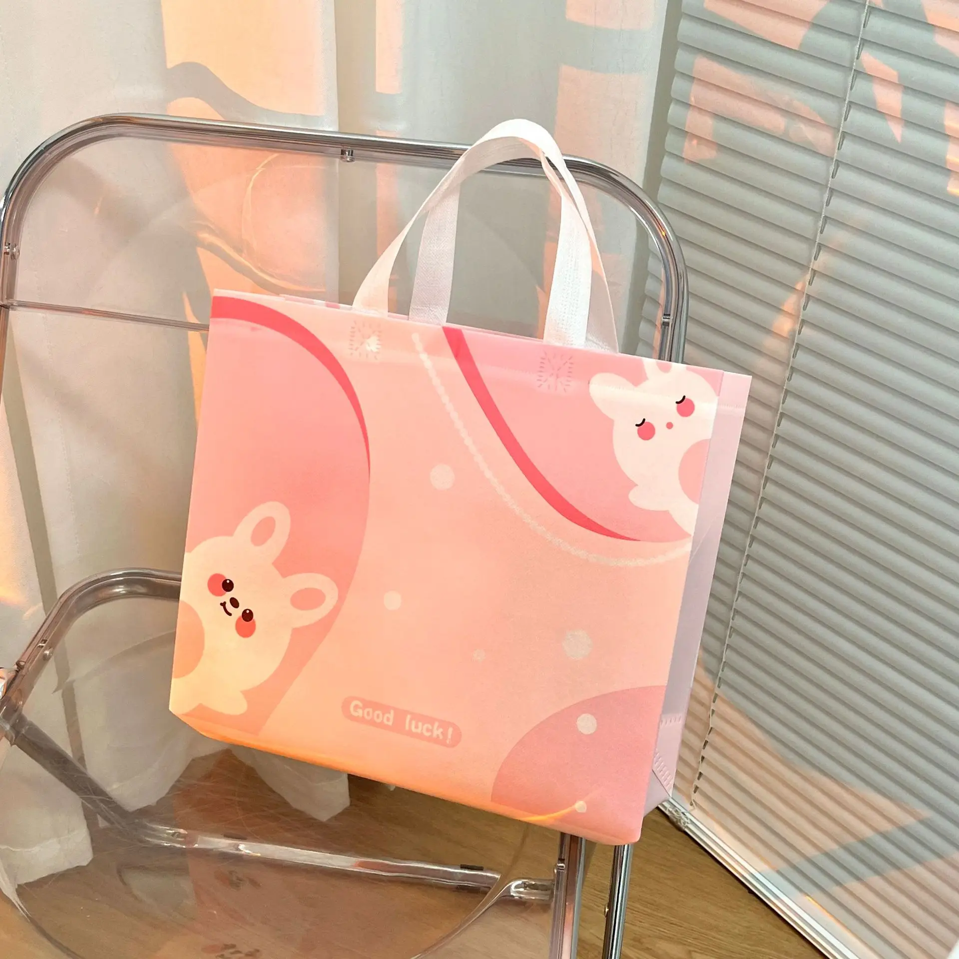 YC Promotional Reusable Custom Tote Polypropylene Shopping Packaging Laminated Non-woven Bags With Logo