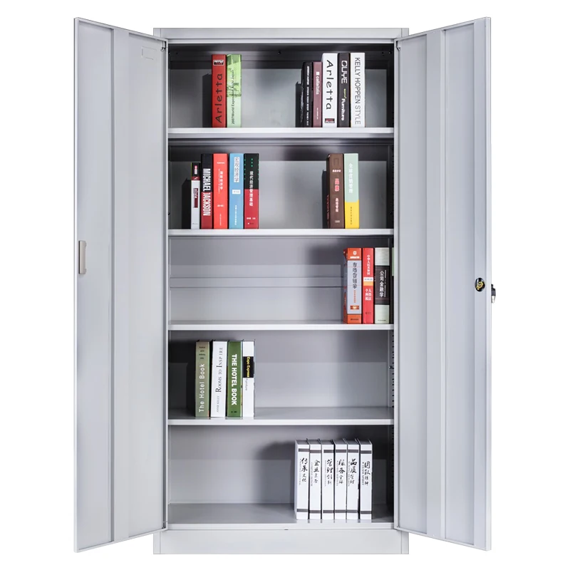 Modern 2-Door Steel Storage Cabinet Office filing cabinet Metal Cupboard for Kitchen School Office Use