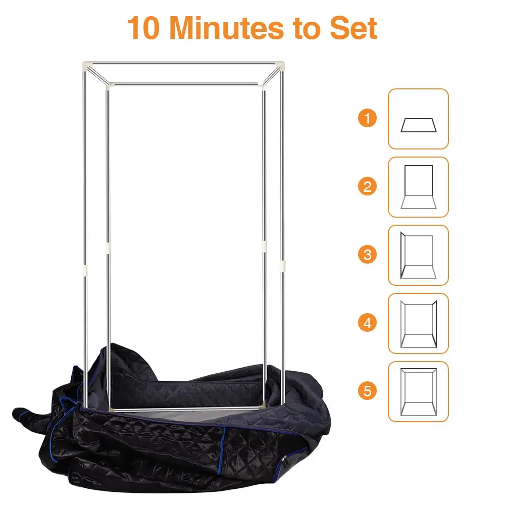 New Design Home Use Portable Steam Sauna Tent Folding Full-Body Sauna Wholesale Wet Spa Sauna Room