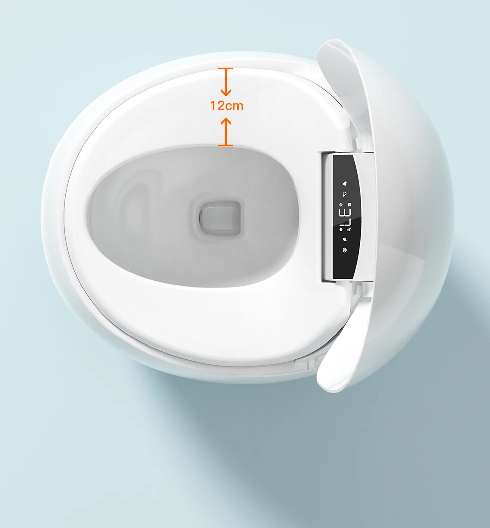 Smart Household Fully Automatic Elongated Toilet Integrated Siphon Hot Item Water Pressure-Free Sterilization Flip Top