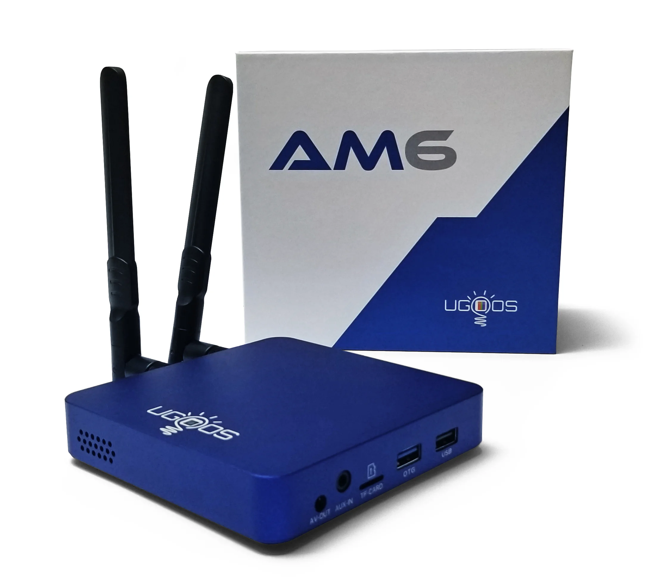 
UGOOS AM6 tv smart box 2x2 mimo antenna S922X bt 5.0 2.4/5g dual wifi ap6398s 