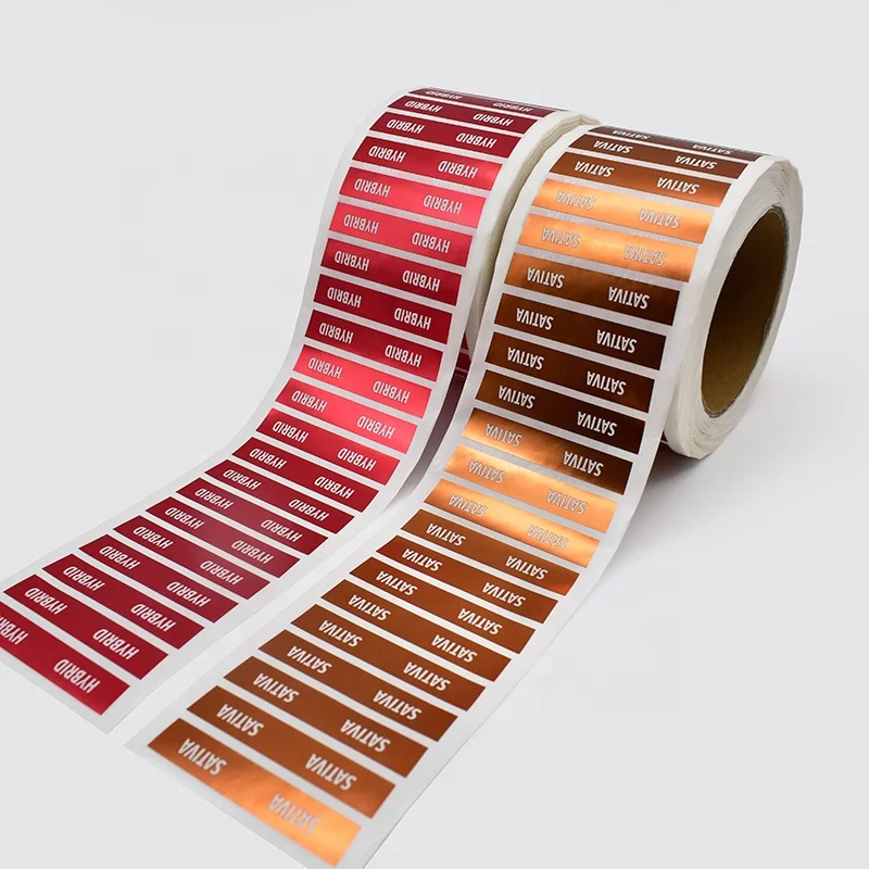 Low moq custom make waterproof holographic hologram sticker label for packaging