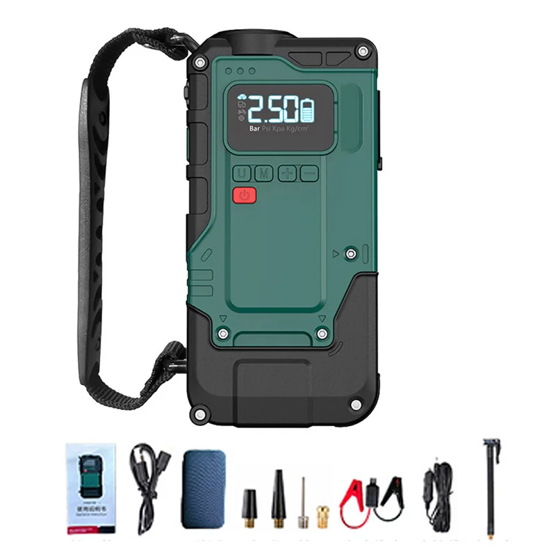 Tire Inflator Portable Air Compressor 6000mAh Portable Air Pump with LED Light 150PSI Air Pump for Car Tires