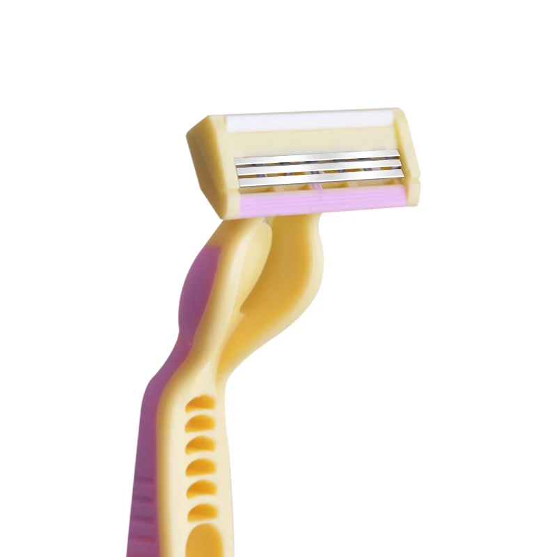 triple blade safty razors disposable razor for lady manufacturer high quality max 12 pieces