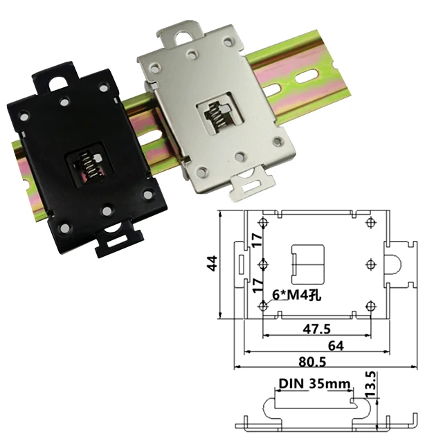 Single Phase Heat Sink Ssr 35mm Din Rail Fixed Solid State Relay Clip,ssr din rail adapter bracket,ssr din clip